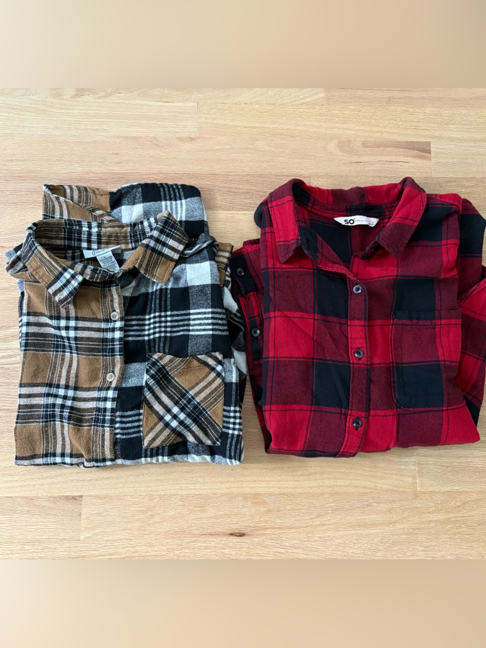 Bundle of 2 Plaid Button-Up Shirts